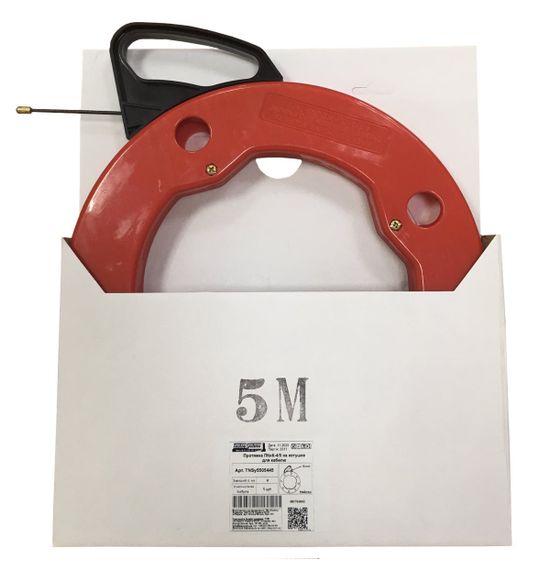 Протяжка ПКнК-4/5 на котушці для кабелю нейлонова біла 4мм 5м Ny95505445 | Зображення 2