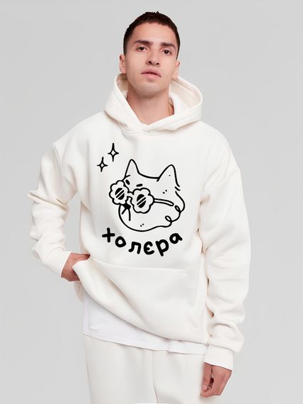 Худі з ДТФ на Флісі (оверсайз)