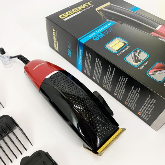 Електромашинка для стрижки Gemei GM-807, Модная машинка для стрижки волос Надежная машинка JY-30 | Зображення 5