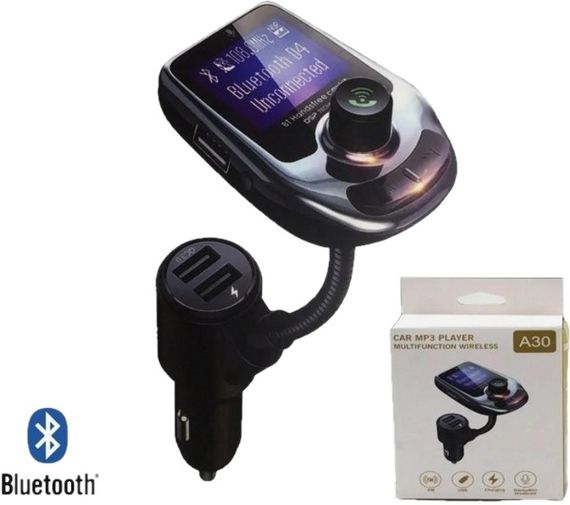 FM модулятор A30 BT ∙ Автомобильный трансмиттер с экраном ∙ Bluetooth ∙ USB | Зображення 2