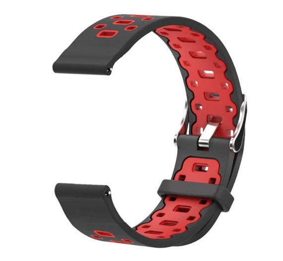 Спортивный ремешок Primo Perfor Classic для часов Xiaomi Amazfit Bip/Bip Lite/Amazfit Bip GTS - Black&Red | Зображення 2