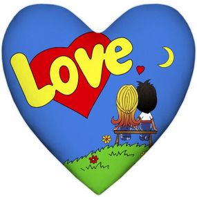 Подушка Love is серце