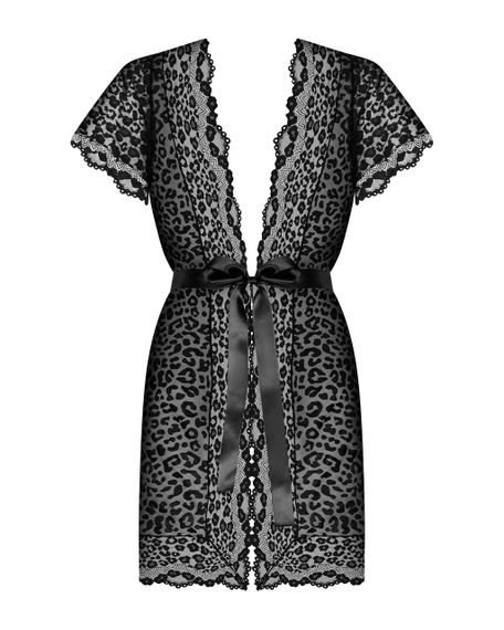 Сексуальный халатик Obsessive Giully peignoir S/M sexstyle | Зображення 8
