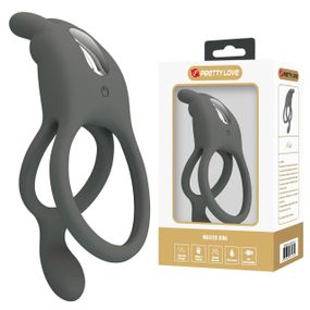 Эрекционное вибро кольцо Pretty Love - MASTER RING Gray, 7 vibration functions, BI-210335-1 sexstyle