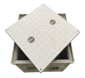 Колодязь кабельний пластиковий ККп-4 з кришкою 400х400х400мм Ny95505630