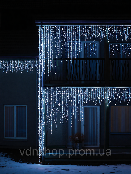 Вулична гірлянда Бахрома 36 м 600 LED білий провід Біле сяйво 36MWW | Зображення 2