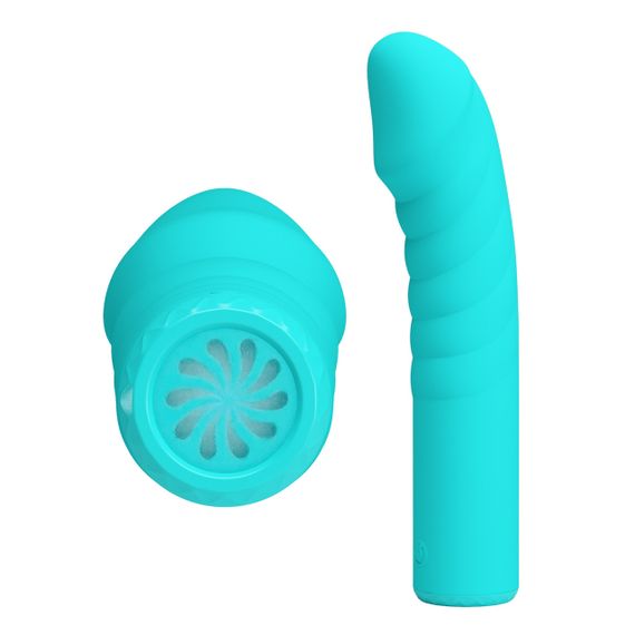 Вібратор для точки G PRETTY LOVE Rylan бірюзовий, 16 х 3.4 см Sex Aura | Зображення 2