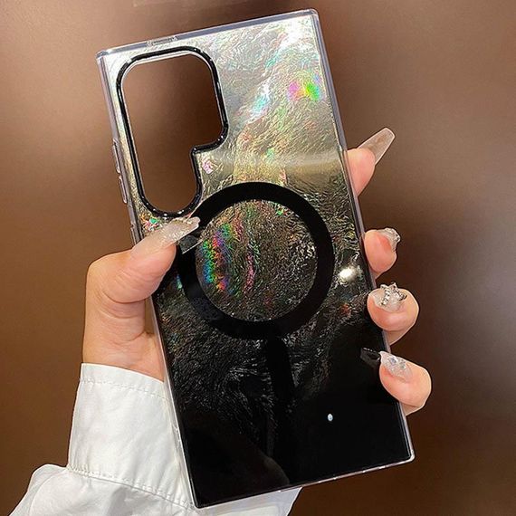 Чохол TPU Shiny Mountain Magnetic Fit для Samsung Galaxy S24 Ultra Black | Зображення 2