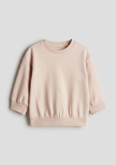 Дитячий світшот для дівчинки H&M 104 см Пудровий (25101501B1)