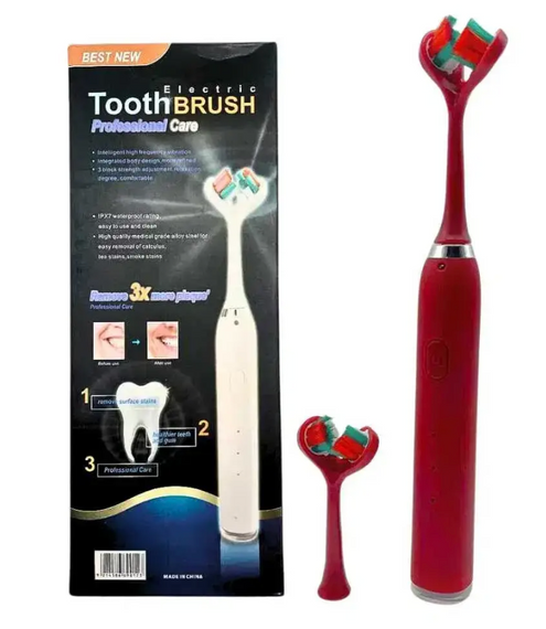 Акумуляторна зубна щітка Electric Toothbrush Best New з подвійною головкою ∙ Ефективна зубна щітка Electric Toothbrush | Зображення 1