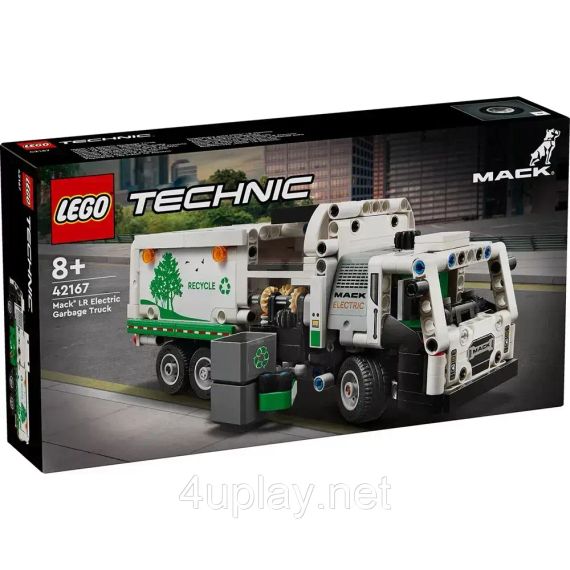 Конструктор LEGO Technic Сміттєвоз Mack LR Electric Функціональна модель зі механізмом завантаження