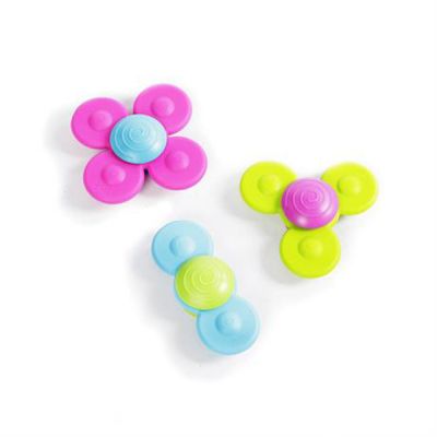 Погремушка Fat Brain Toys набор прорезывателей-Спинера с присосками Whirly Squigz 3 шт (F210ML) | Зображення 1