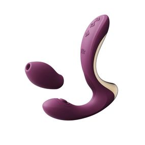 Вібратор-пульсатор з вакуумною насадкою Zalo – Talis G-Spot PulseWave Vibrator Velvet Purple Sex Aura