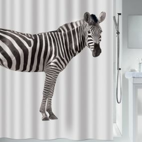 Шторка для ванної та душу Spirella Zebra 180x200 см, водовідштовхувальна поліестер, 10.11554