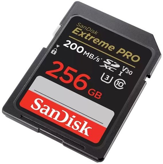Карта пам'яті SanDisk SD 256GB C10 UHS-I U3 R200/W140MB/s Extreme Pro V30 (SDSDXXD-256G-GN4IN) | Зображення 1