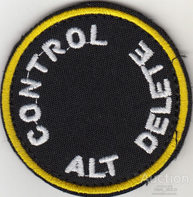 Шеврон "CONTROL ALT DELETE" пришивной #
