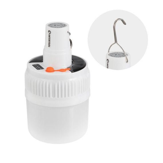 Світильник акумуляторний підвісний 14 SMD, сонячна панель, індикатор заряду INTERTOOL LB-0108