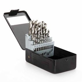 Набір свердел для металу Р6М5 метал бокс 1,0-13,0 мм 25 шт. APRO 8102041