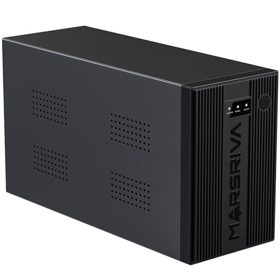 ДБЖ Marsriva MR-UF1200, 1200ВА/720Вт, Line-Interactive, LED version, 3хSchuko, 2*12V/9Ah