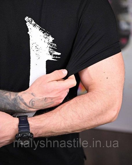 Чоловіча футболка black ПП7514 | Зображення 3