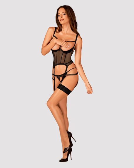 Корсет з відкритими чашками Lanelia corset Чорний XS/S | Зображення 2