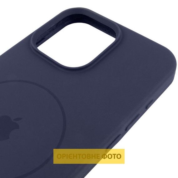 Чехол Silicone Case Full Protective (AA) V2 with MagSafe для Apple iPhone 17 Pro Max (6.9") Темно-синий / Midnight blue | Зображення 3