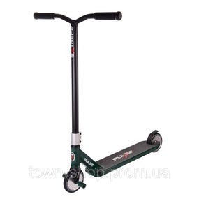 Самокат трюковый 2-х колёсный TR21008 (RL7T) Extreme Motion PULSE, PU 120 мм, цельный алюминий Зеленый