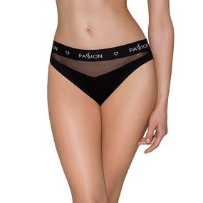 Трусики з прозорою вставкою Passion PS006 PANTIES black,, L