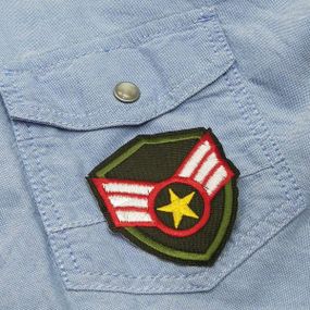 Термоаплікація, нашивка на одяг 5,5х6см "U.S.Army"