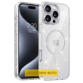 Чохол TPU Eclipse Sparkle (MagFit) для Apple iPhone 16e (6.1") Clear