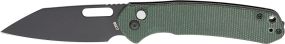 Ніж CJRB Pyrite Wharncliffe BB Micarta Green