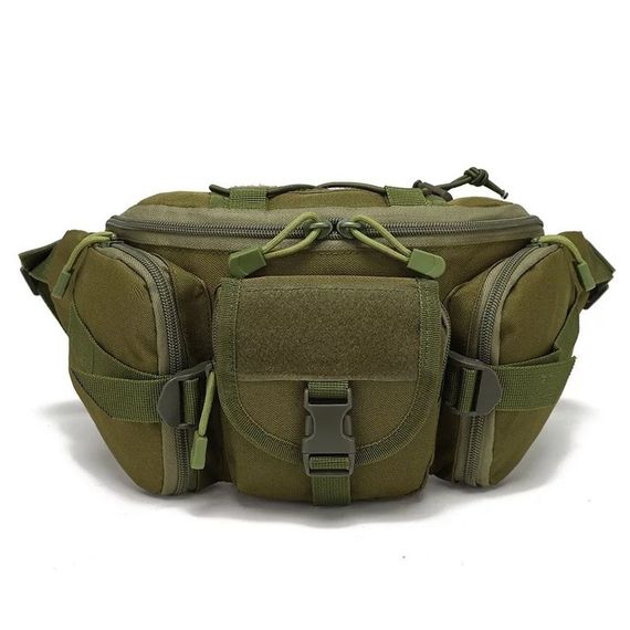 Черная мужская сумка тактическая нагрудная, Черная сумка мужская тактическая нагрудная BJ-15 | Зображення 7