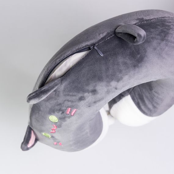 Подушка для шиї Kitty U-подібна темно-сіра HP-56-11BG | Зображення 1