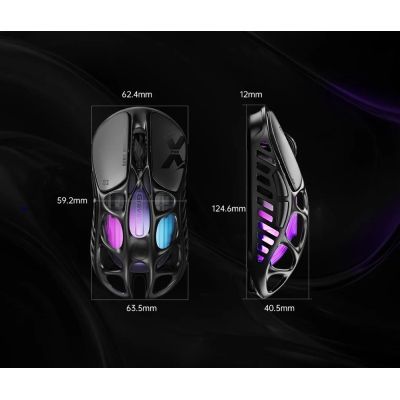 Мышка GravaStar Mercury X Pro 8K Wireless/Bluetooth/USB Black (GSXPRO_BLK) | Зображення 4