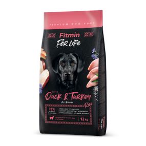 Fitmin dog For Life Duck & Turkey (для дорослих собак всіх порід качка та індичка), 12 кг