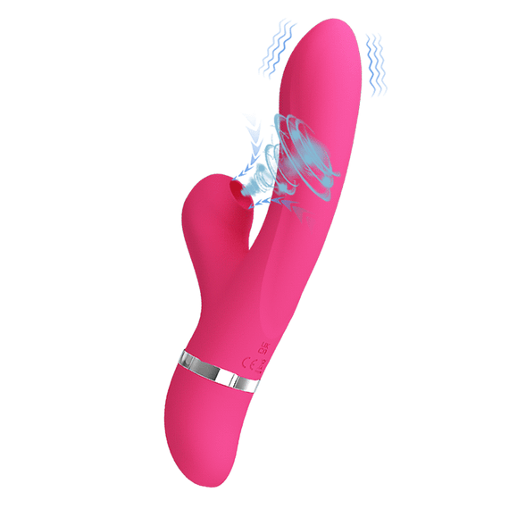 Вибратор-кролик для точки G PRETTY LOVE Willow с вакуумным стимулятором, 20.4 х 3.5 см sexstyle | Зображення 3