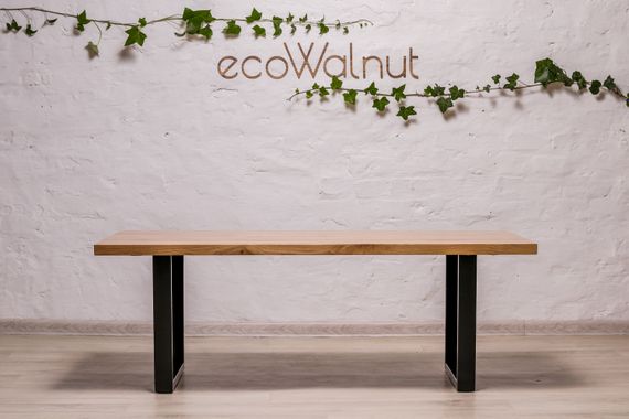 Кофейный маленький столик EcoWalnut с прямоугольными краями M (дуб) | Зображення 1