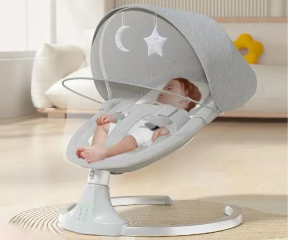 Колисковий центр шезлонг-гойдалка+москітна сітка (підвісні іграшки) | Зображення 2