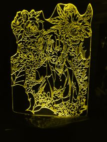 Акриловий світильник-нічник Чуя Накахара жовтий tty-n000873