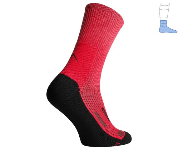 Шкарпетки компресійні демісезон MidDry+ чорно-червоні | Зображення 2
