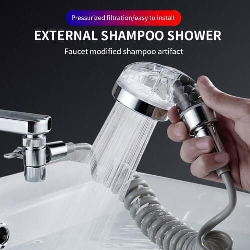 Душова система на умивальник із турмаліном Modified Faucet With external Shower | Зображення 1