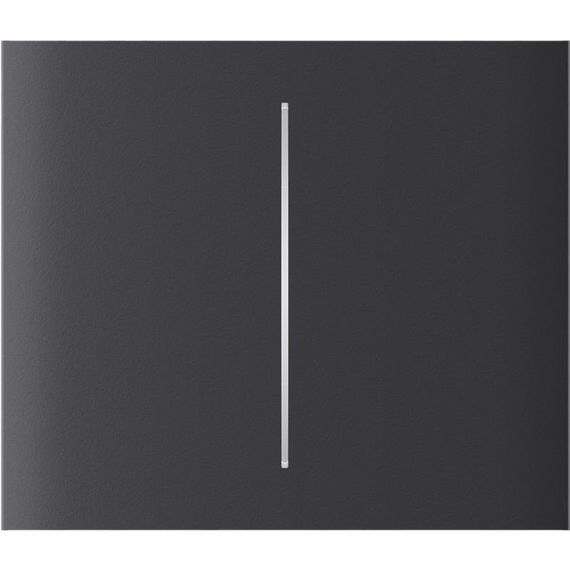 Кнопка центральна Ajax для двоклавішного вертикального вимикача CenterButton Vertical 2-gang for LightSwitch, Jeweler, бездротовий, graphite (000046475)