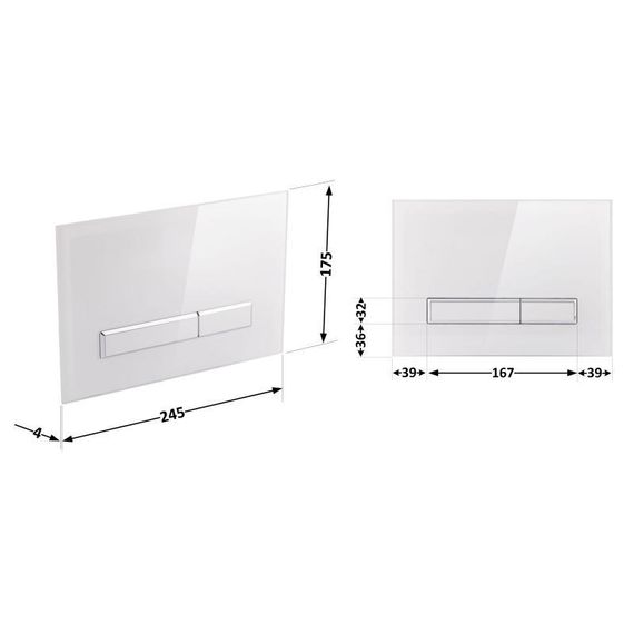 Панель смыва для унитаза Qtap Nest QT0111V1105GW | Зображення 1