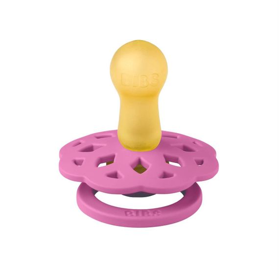 Соска пустушка Bibs 0-6 міс Boheme natural rubber кругла Bubblegum | Зображення 1