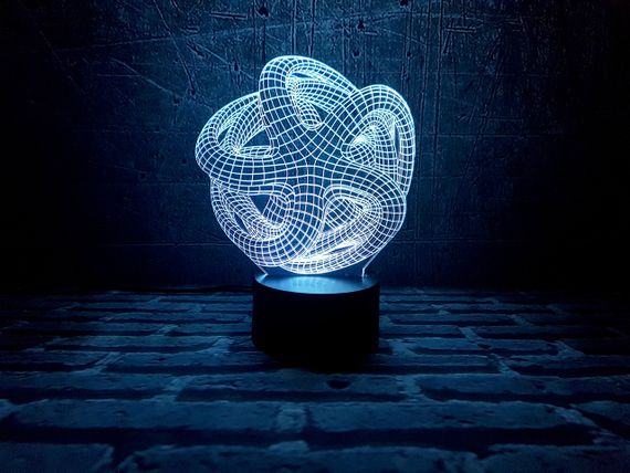 3D світильник нічник з пультом "Зірка" 3DTOYSLAMP | Зображення 2
