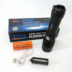 Ліхтар акумуляторний LED ліхтар X-Balog BL-B88-P90, Ліхтарик світлодіодний для туриста MD-46