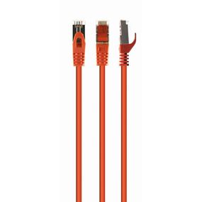 Патч корд Cablexpert PP6A-LSZHCU-O-5M, S/STP, литий, 50u" штекер із фіксатором, 5 м, помаранчевий