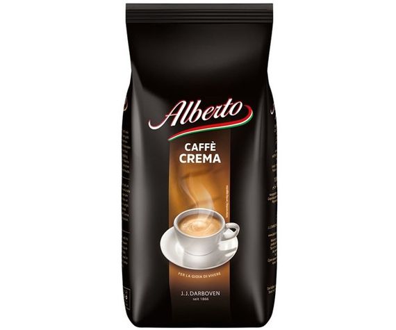 Кава зернова Alberto Crema, 1 кг зерно купаж арабіки та робуста