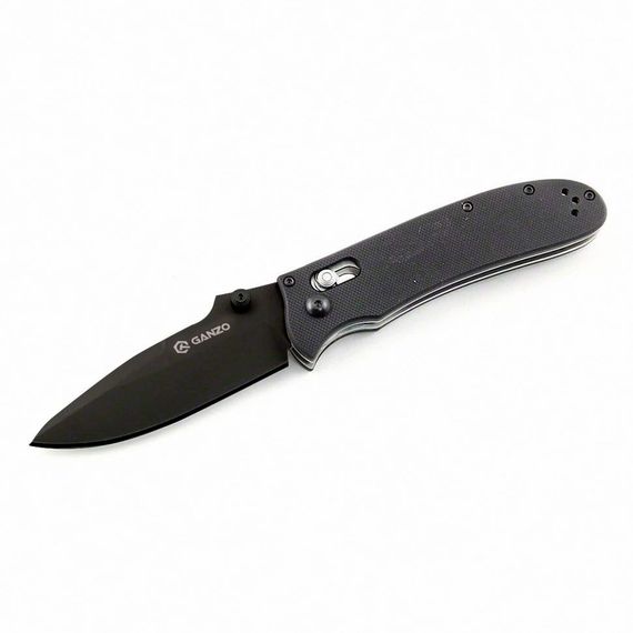 Ніж Ganzo G704 Black: Чорне лезо, 440C, G10, Axis | Зображення 2