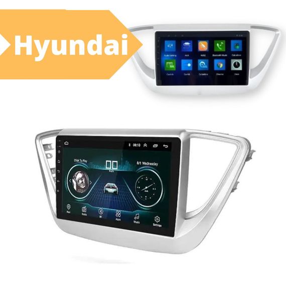 Штатная автомагнитола Hyundai Accent 2017 (9") Android 10.1 (4/32) белая (MER-14099_5461) | Зображення 1